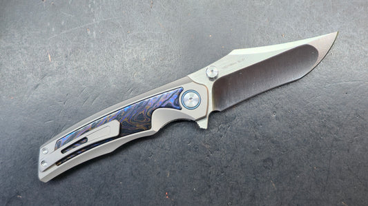 Sixleaf SL-91 Titanium + Zirconium Horse Handle 10Cr15Mov (SALE price in cart)