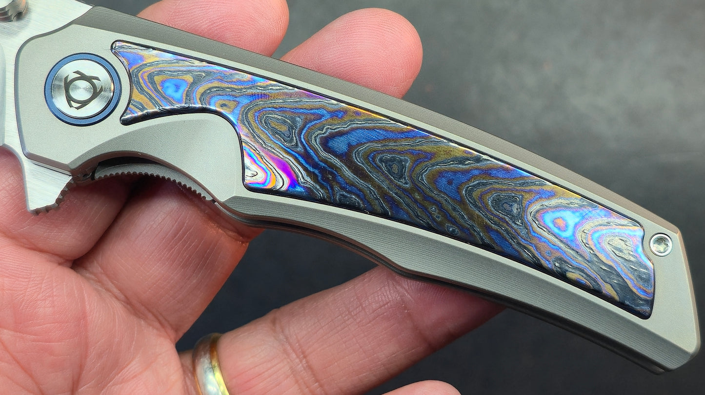 Sixleaf SL-91 Titanium + Zirconium Horse Handle 10Cr15Mov (SALE price in cart)