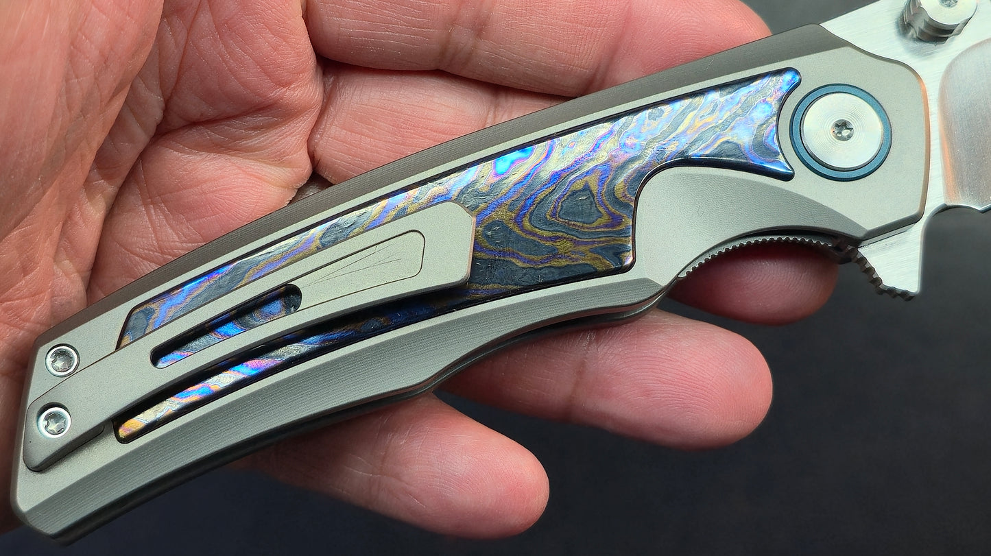 Sixleaf SL-91 Titanium + Zirconium Horse Handle 10Cr15Mov (SALE price in cart)