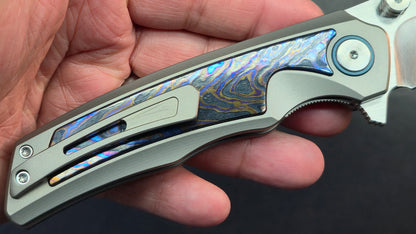 Sixleaf SL-91 Titanium + Zirconium Horse Handle 10Cr15Mov (SALE price in cart)