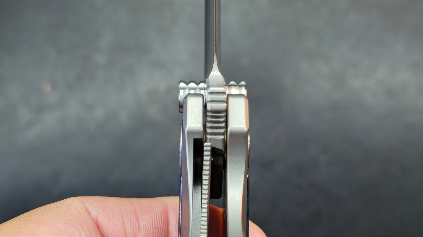 Sixleaf SL-91 Titanium + Zirconium Horse Handle 10Cr15Mov (SALE price in cart)