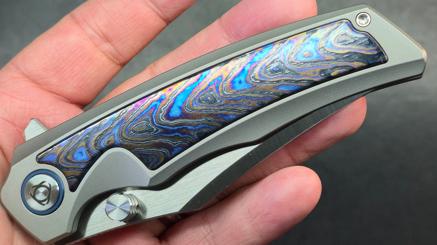 Sixleaf SL-91 Titanium + Zirconium Horse Handle 10Cr15Mov (SALE price in cart)