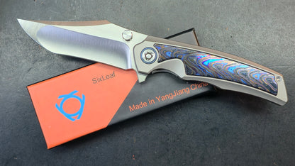 Sixleaf SL-91 Titanium + Zirconium Horse Handle 10Cr15Mov (SALE price in cart)