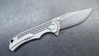 Sixleaf SL-89 Titanium Carbon Fiber Damascus VG10 (SALE price in cart)