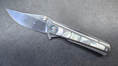 Sixleaf SL-95 Titanium Turquoise/Mother of Pearl Handle RWL34+PMC27 (SALE price in cart)
