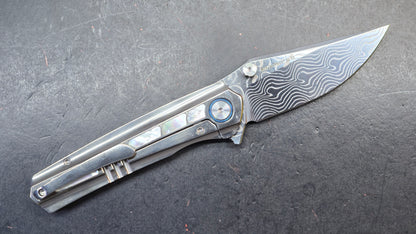 Sixleaf SL-95 Titanium Turquoise/Mother of Pearl Handle RWL34+PMC27 (SALE price in cart)