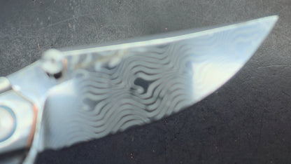 Sixleaf SL-95 Titanium Turquoise/Mother of Pearl Handle RWL34+PMC27 (SALE price in cart)