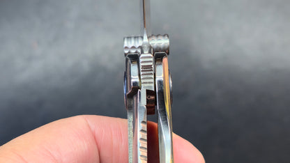 Sixleaf SL-95 Titanium Turquoise/Mother of Pearl Handle RWL34+PMC27 (SALE price in cart)