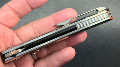 Sixleaf SL-95 Titanium Turquoise/Mother of Pearl Handle RWL34+PMC27 (SALE price in cart)