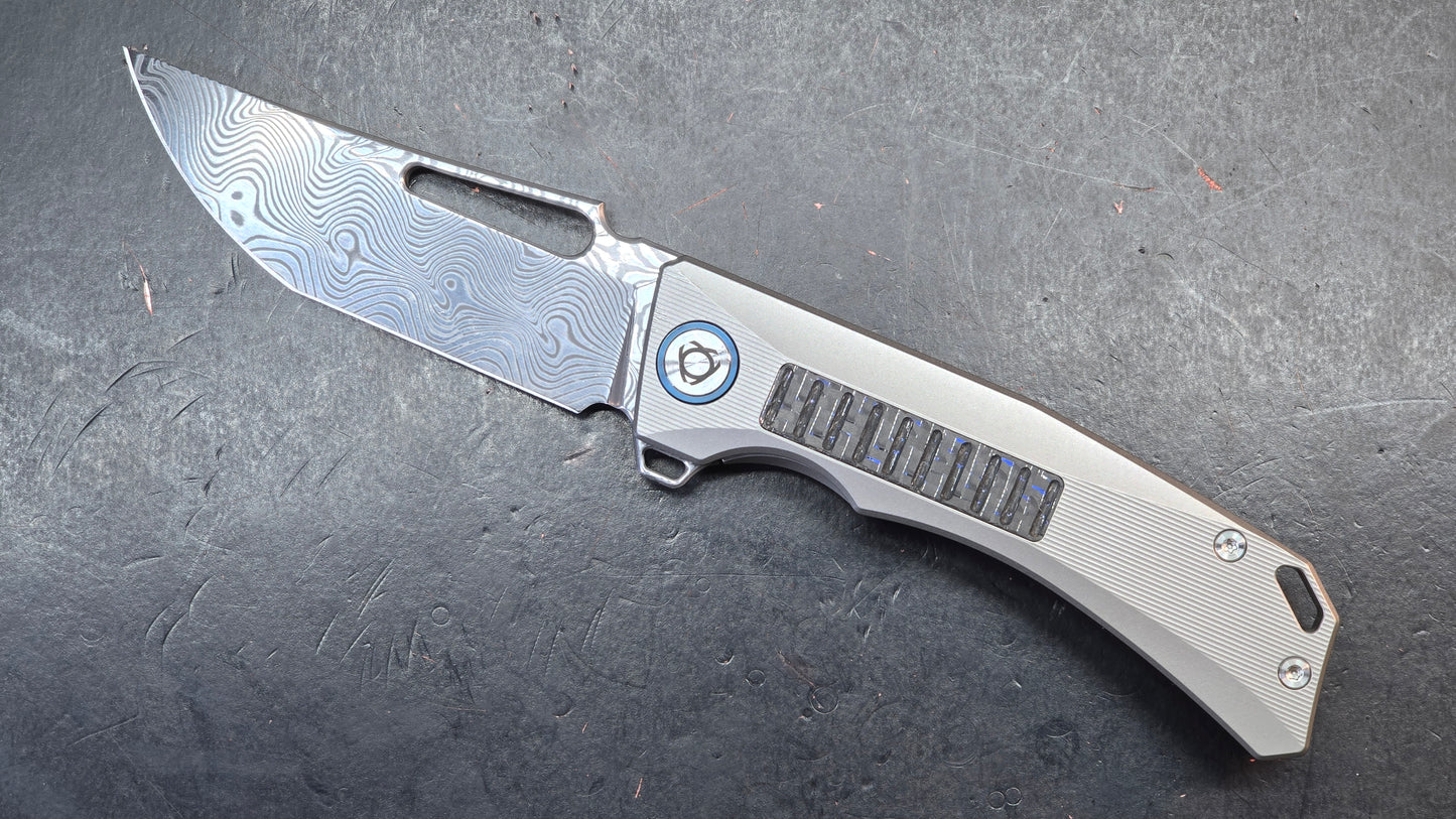 Sixleaf SL-31 Titanium/CF Handle RWL34+PMC27 Blade (SALE price in cart)