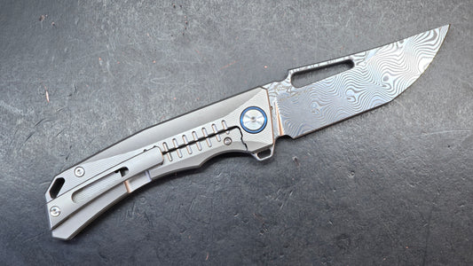 Sixleaf SL-31 Titanium/CF Handle RWL34+PMC27 Blade (SALE price in cart)