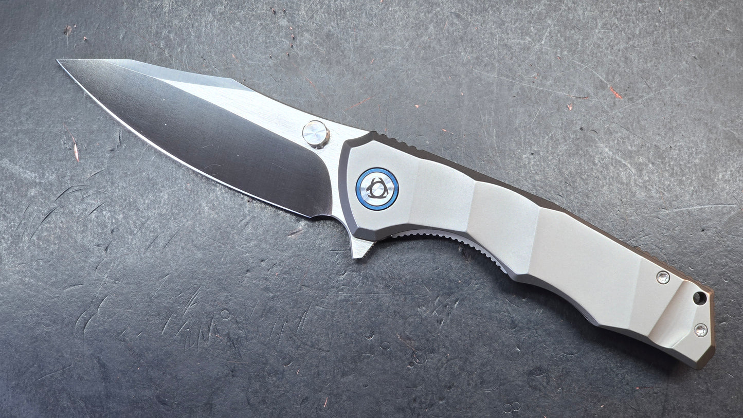 SixLeaf SL-81 Titanium Handle 10Cr15Mov (SALE price in cart)