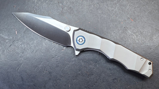 SixLeaf SL-81 Titanium Handle 10Cr15Mov (SALE price in cart)