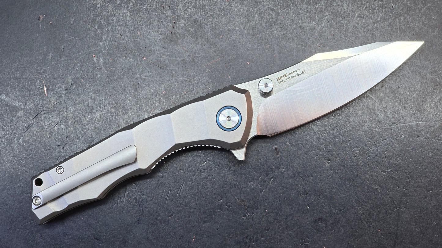 SixLeaf SL-81 Titanium Handle 10Cr15Mov (SALE price in cart)