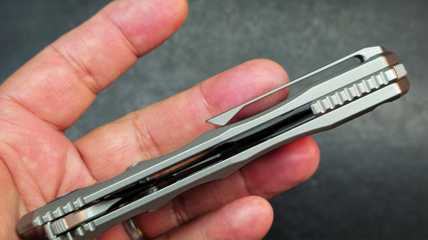 SixLeaf SL-81 Titanium Handle 10Cr15Mov (SALE price in cart)