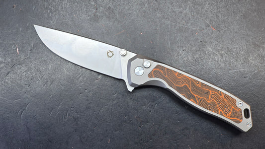 SixLeaf SL-88 Button Lock G10/Titanium Handle 14C28N (SALE price in cart)