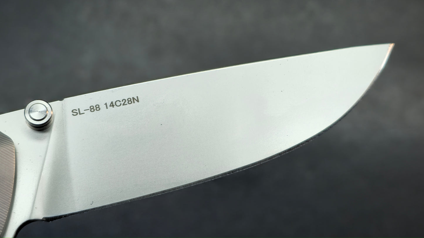 SixLeaf SL-88 Button Lock G10/Titanium Handle 14C28N (SALE price in cart)