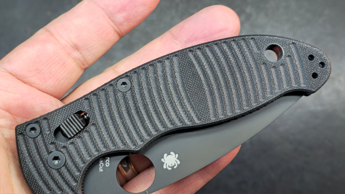 Spyderco Manix 2 SALT Bk G-10 Bk Magnacut
