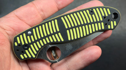 Spyderco Para 3 Salt Compression Lock Yellow/Black G10 Handle Satin MagnaCut Blade