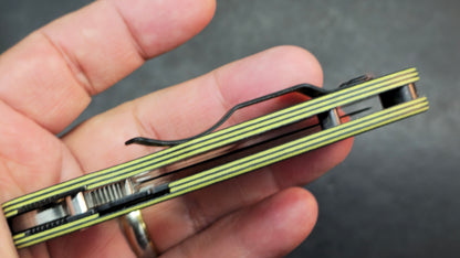 Spyderco Para 3 Salt Compression Lock Yellow/Black G10 Handle Satin MagnaCut Blade