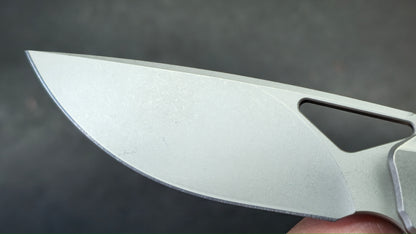 Kizer Topsail Green Titanium/Crystallized Titanium Handle M390