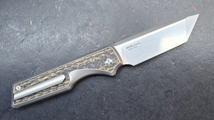 TwoSun TS436 Black/Yellow Titanium/Carbon Fiber Handle M390