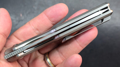 TwoSun TS436 Black/Yellow Titanium/Carbon Fiber Handle M390