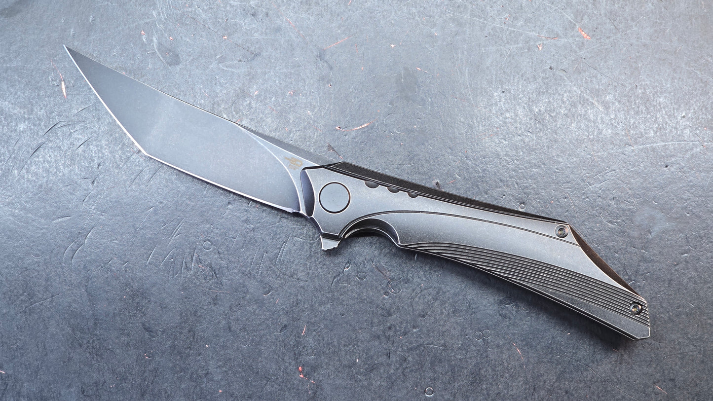 BESTECH KAMOZA BT1911B Titanium Handle: 3.62" M390 Blade