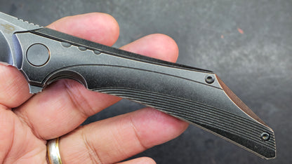 BESTECH KAMOZA BT1911B Titanium Handle: 3.62" M390 Blade