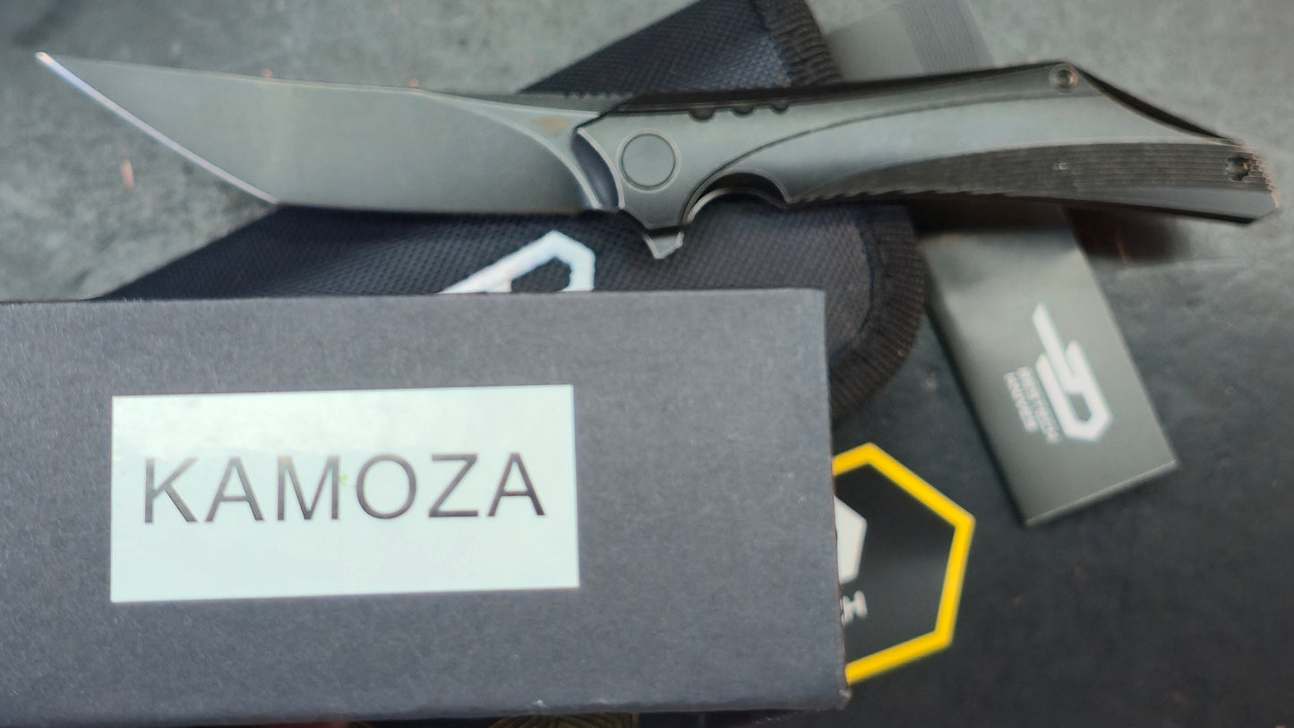 BESTECH KAMOZA BT1911B Titanium Handle: 3.62" M390 Blade