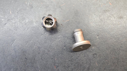 Kansept EDC Bit Driver Drive-R-Saurus G018P3 – Beadblasted Titanium Palm Multitool with Spinner Top