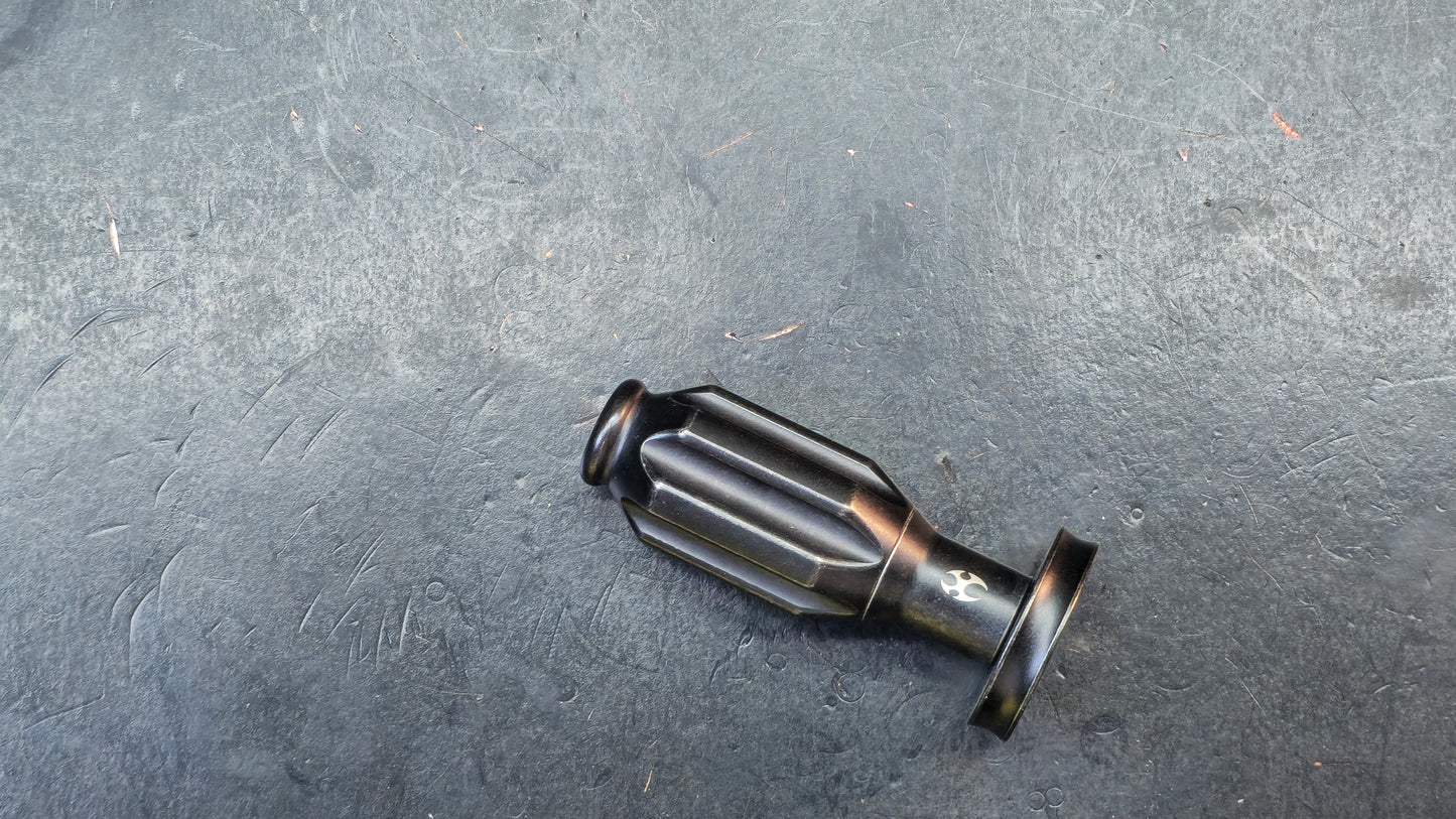 Kansept EDC Bit Driver Drive-R-Saurus G018P3 – Blackwash Titanium Palm Multitool with Spinner Top