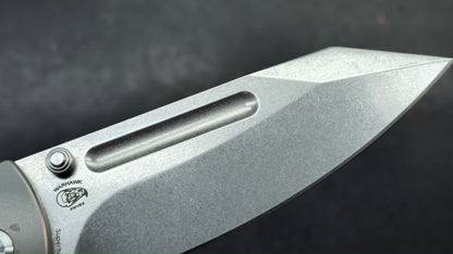 KANSEPT Superhawk Flipper Knife Titanium Handle 3.89'' CPM S35VN (DISCOUNT IN CART)