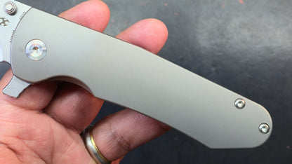 KANSEPT Superhawk Flipper Knife Titanium Handle 3.89'' CPM S35VN (DISCOUNT IN CART)