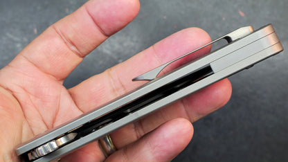 KANSEPT Superhawk Flipper Knife Titanium Handle 3.89'' CPM S35VN (DISCOUNT IN CART)