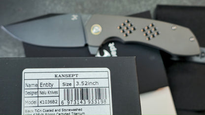 Kansept Entity Black Stonewashed CPM-S35VN (DISCOUNT IN CART)