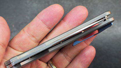 Kansept Hazard Stonewash Titanium Handle (includes practice blade) S45VN (Discount in Cart)