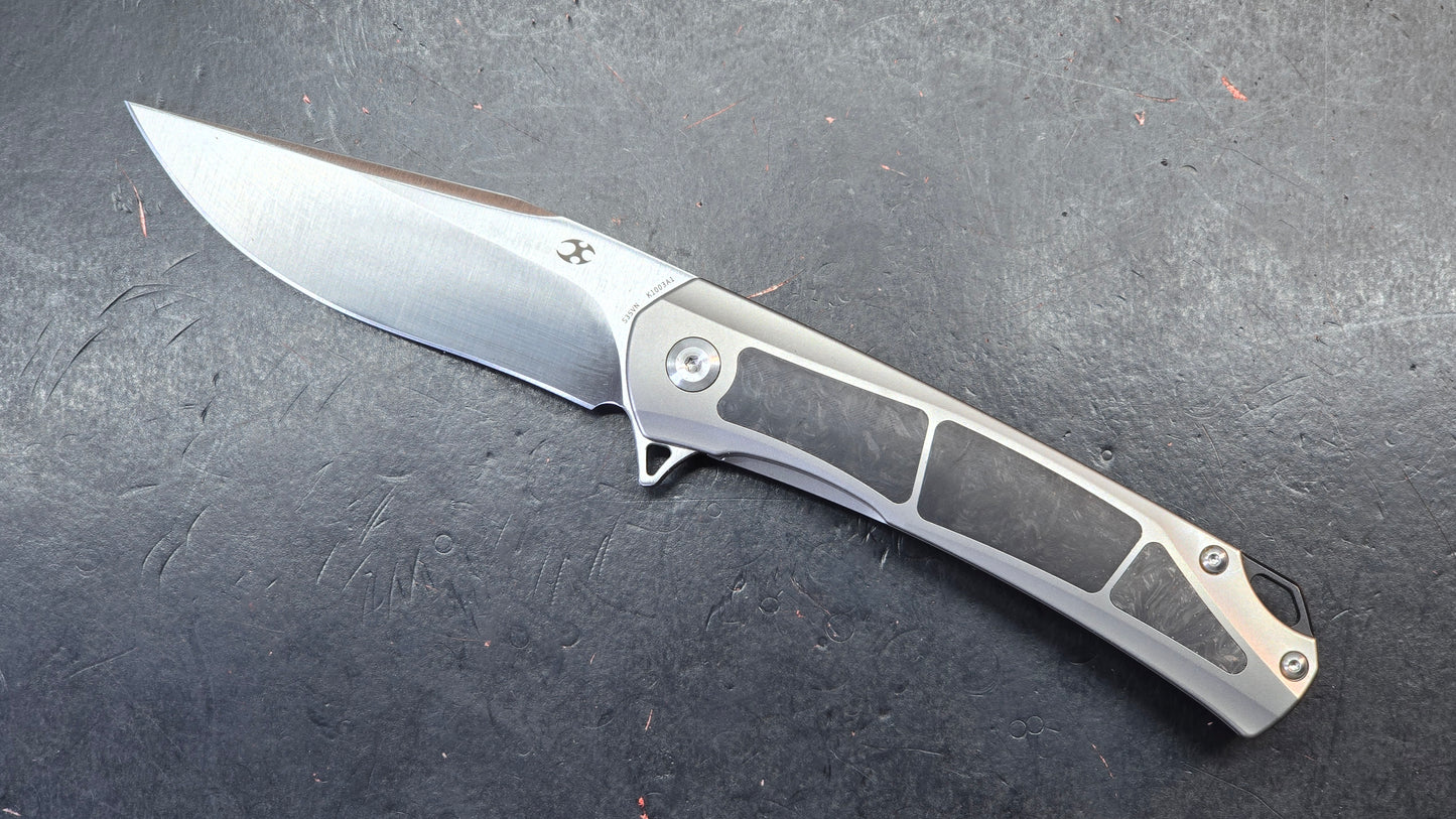 KANSEPT Sprite Titanium Carbon Fiber 3.58” CPM-S35VN Blade, (DISCOUNT IN CART)