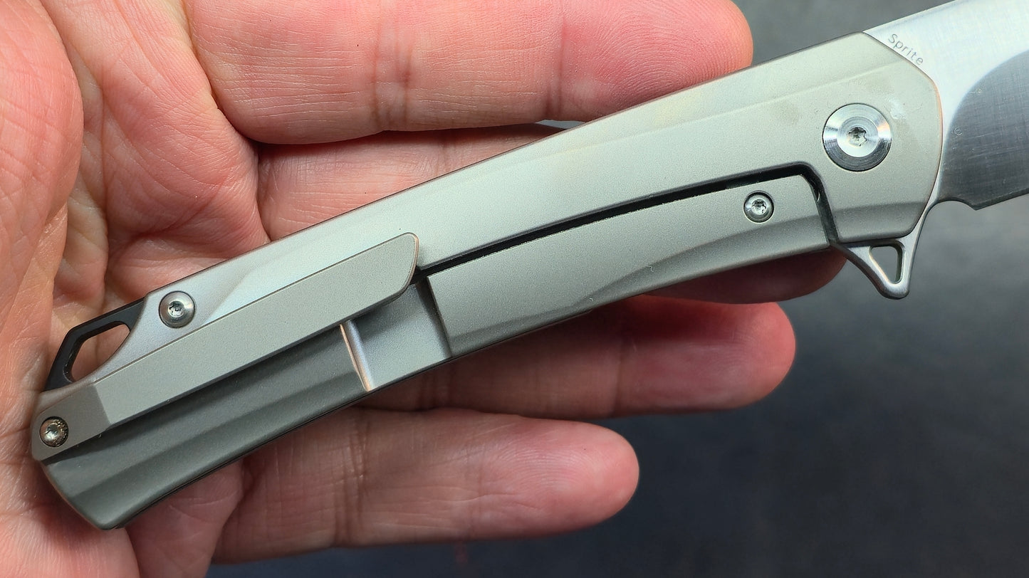 KANSEPT Sprite Titanium Carbon Fiber 3.58” CPM-S35VN Blade, (DISCOUNT IN CART)