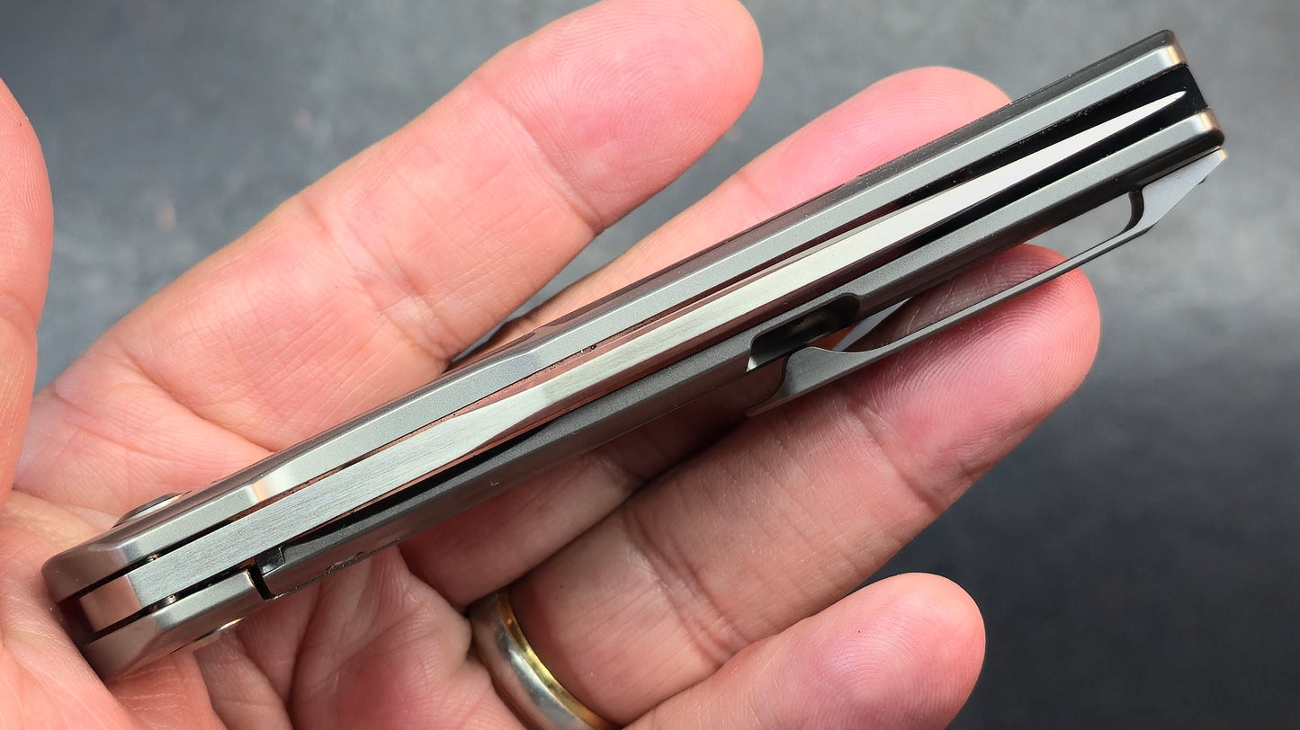 KANSEPT Sprite Titanium Carbon Fiber 3.58” CPM-S35VN Blade, (DISCOUNT IN CART)