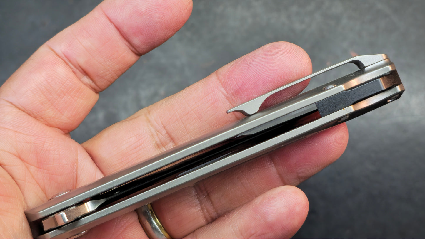 KANSEPT Sprite Titanium Carbon Fiber 3.58” CPM-S35VN Blade, (DISCOUNT IN CART)