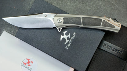 KANSEPT Sprite Titanium Carbon Fiber 3.58” CPM-S35VN Blade, (DISCOUNT IN CART)