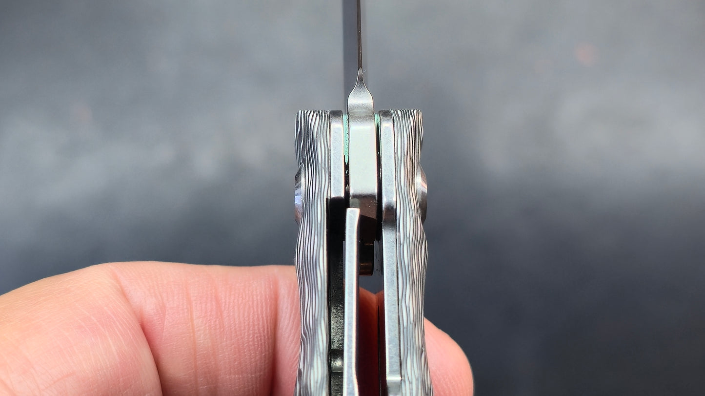 Kansept BTF Black White Nebula Carbon Fiber Handle S35VN (DISCOUNT IN CART)