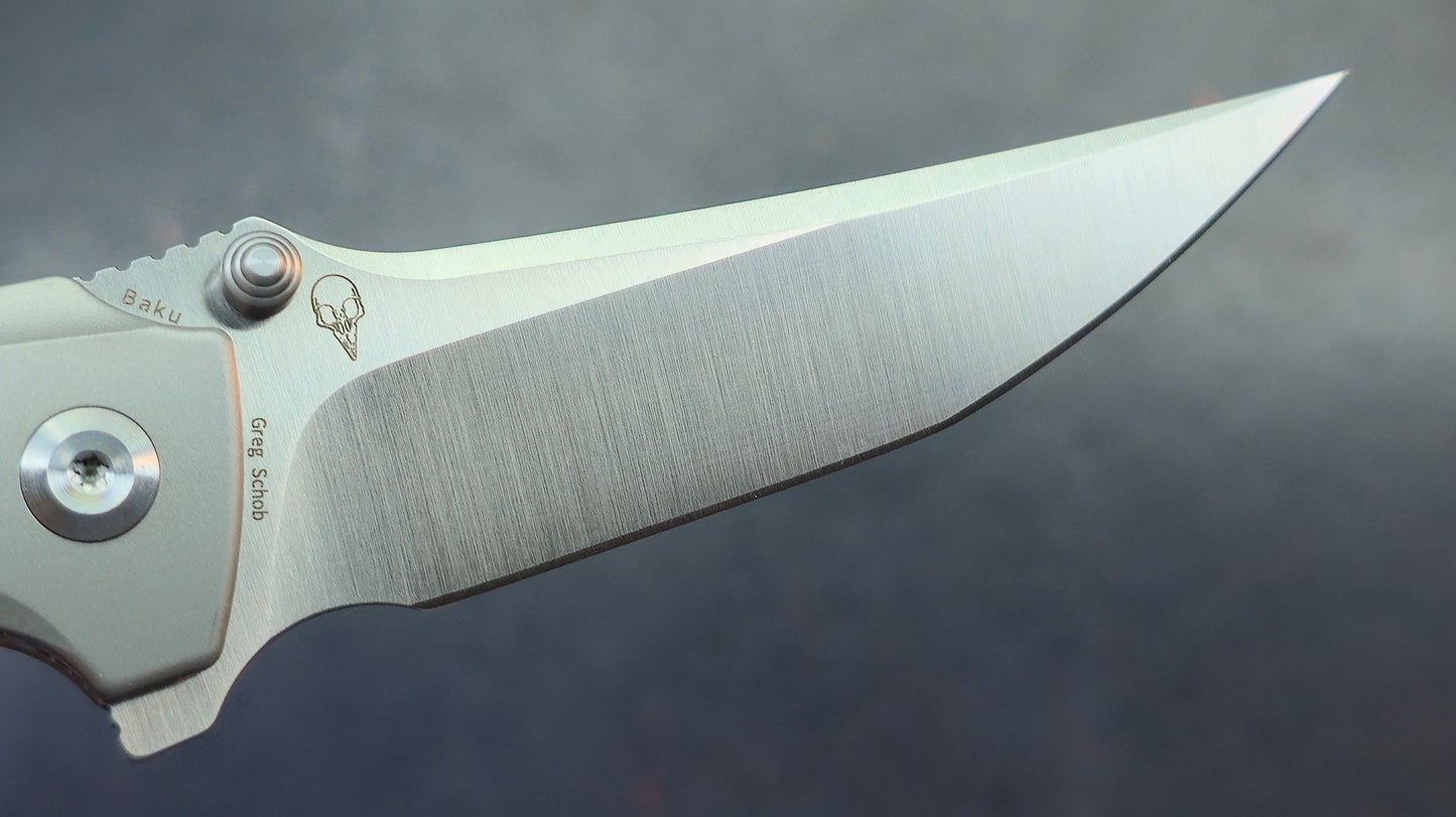 Kansept Knives Baku Titanium Handles with Timascus Inlay 3.2" CPM-S35VN (DISCOUNT IN CART)