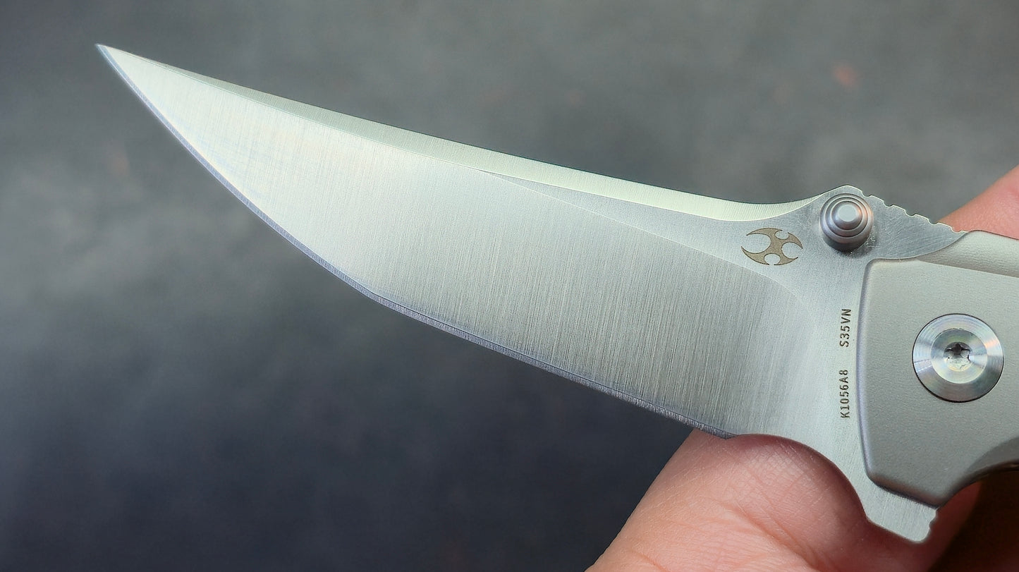 Kansept Knives Baku Titanium Handles with Timascus Inlay 3.2" CPM-S35VN (DISCOUNT IN CART)