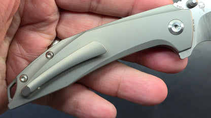 Kansept Knives Baku Titanium Handles with Timascus Inlay 3.2" CPM-S35VN (DISCOUNT IN CART)