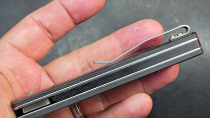 Kansept Mato Twill Carbon Fiber Blue/Black G10 Inlays 3.3" S35VN (DISCOUNT IN CART)