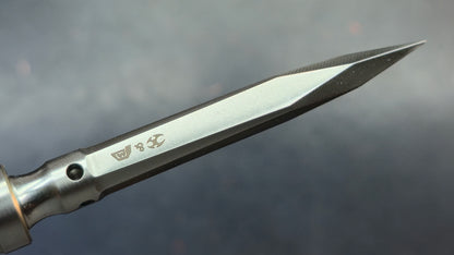 Kansept EDC Stiletto Plain / Black Anodized Titanium 5Cr13 Blade (DISCOUNT IN CART)
