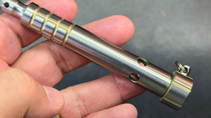 Kansept EDC Stiletto Plain / Black Anodized Titanium 5Cr13 Blade (DISCOUNT IN CART)
