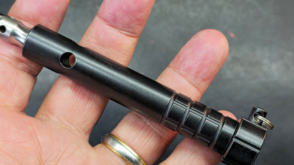 Kansept EDC Stiletto Plain / Black Anodized Titanium 5Cr13 Blade (DISCOUNT IN CART)